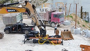 On-site Delivery of PL-2000L Hydraulic Rock Drill Splitter